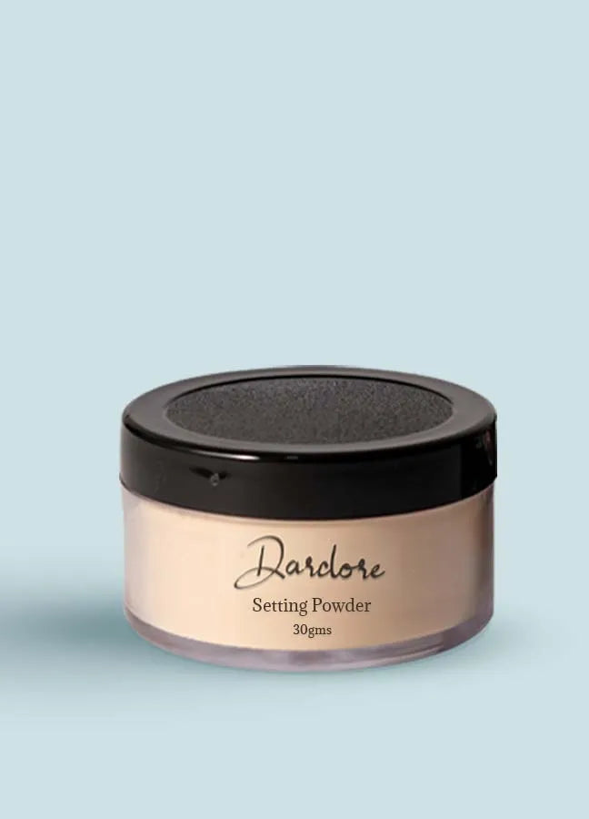 Lightweight setting powder for camouflage cream